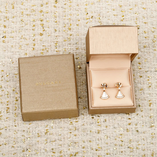 Bvlgari Fan Shell Skirt Stud Earrings