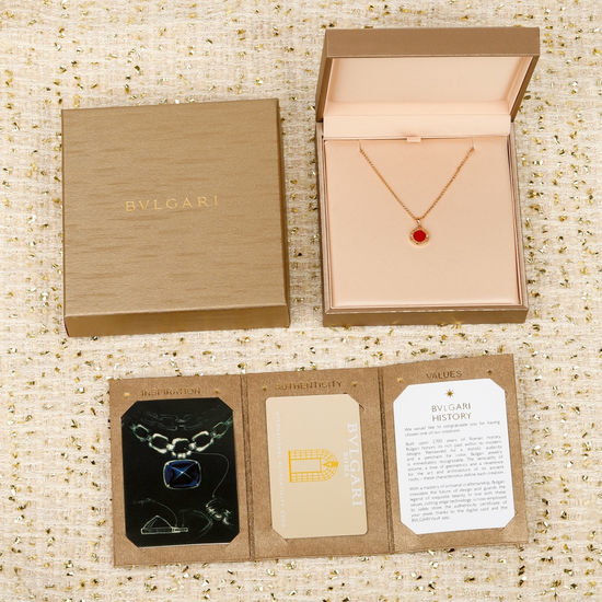 Bvlgari Natural Onyx Pendant Adjustable Necklace