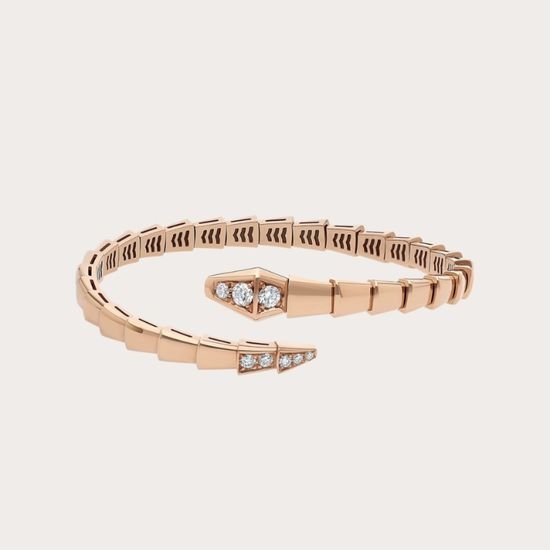 Bvlgari Snake Shape Polished Bracelet