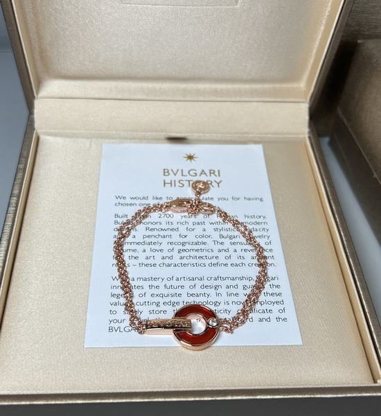 Bvlgari Rose Gold Mother-of-pearl Inlaid Bracelet