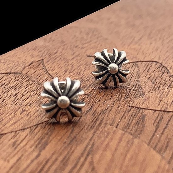 Chrome Hearts Cross Pattern Stud Earrings Accessories