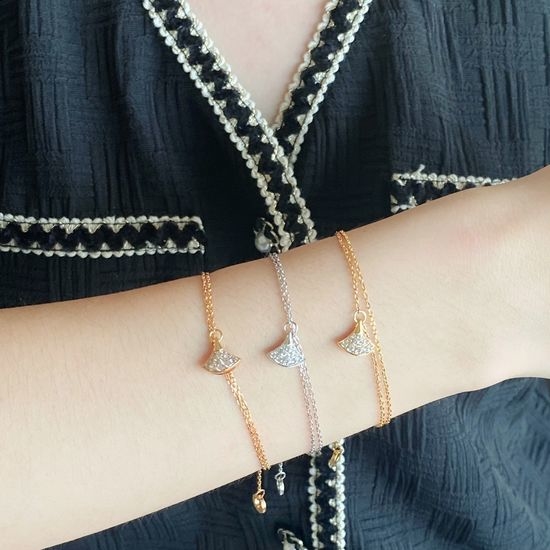 Bvlgari Full Diamond Fan Shape Bracelet