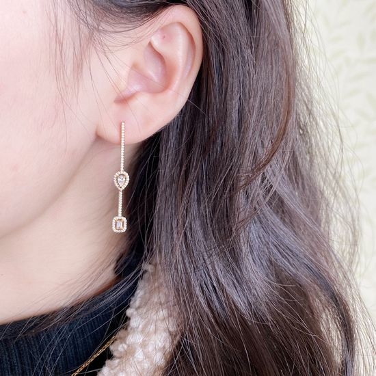 Messika Sugarloaf Cut Move Series Earrings