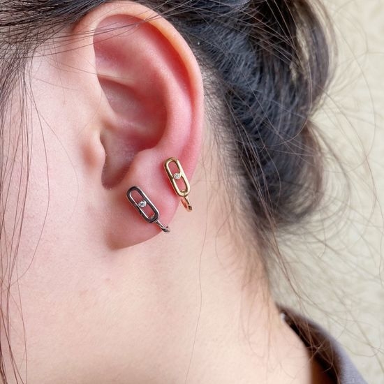 Messika Polished Simple Clip On Earrings