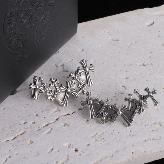 Chrome Hearts Ear Cuff Stud Earrings