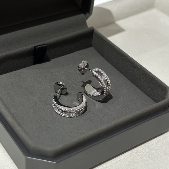 Messika Move Series Sliding Diamond Stud Earrings