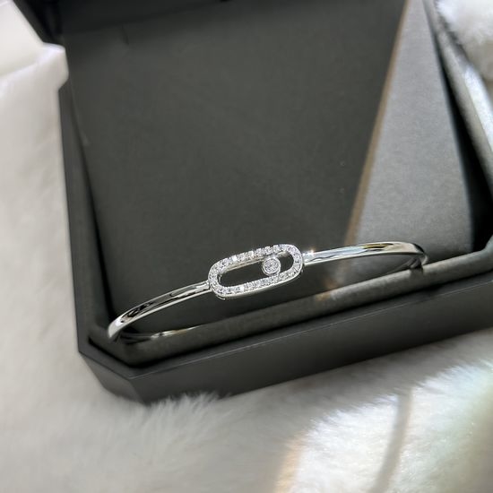 Messika Sliding Diamond Bangle Bracelet