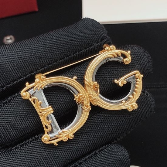 Dolce & Gabbana Premium Brass Material Fashion Brooch