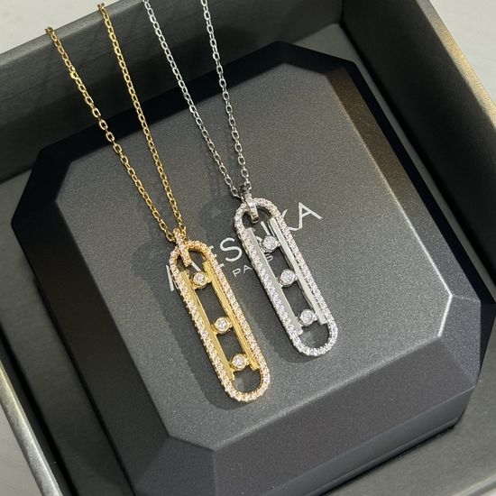 Messika Sliding Diamond Pendant Necklace
