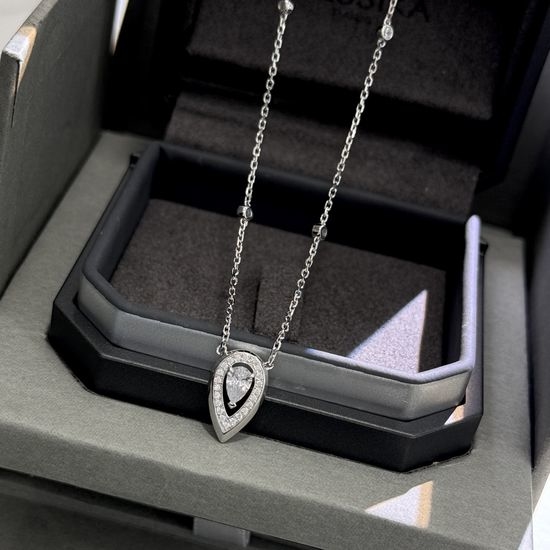 Messika Pear Cut Diamond Pendant Necklace