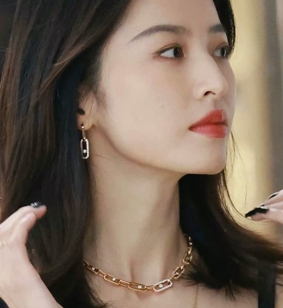 Messika Full Paved Diamond Hoop Earrings