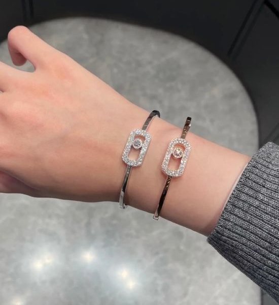 Messika Large Full Diamond Bangle
