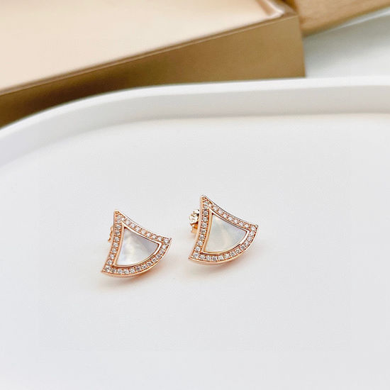 Bvlgari Classic White Mother-of-Pearl Earrings