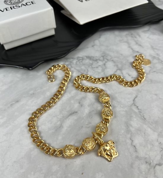 Versace Delicate Decorative Pendant Necklace