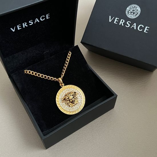 Versace Vintage Medusa Pendant Necklace