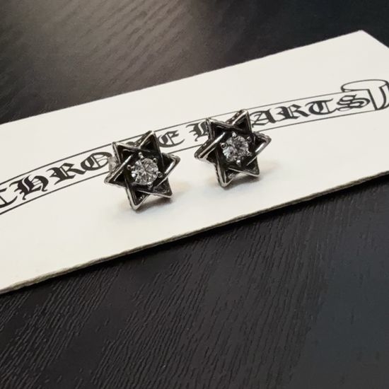 Chrome Hearts Vintage Cross Pattern Stud Earrings