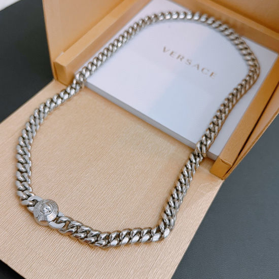 Versace Retro Medallion Pendant Necklace