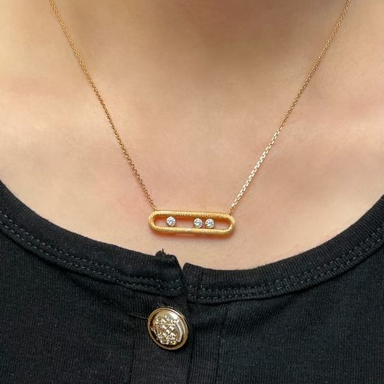 Messika Three Sliding Diamond Necklace With Meaning