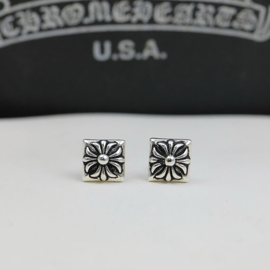 Chrome Hearts Vintage Finish Pattern Earrings