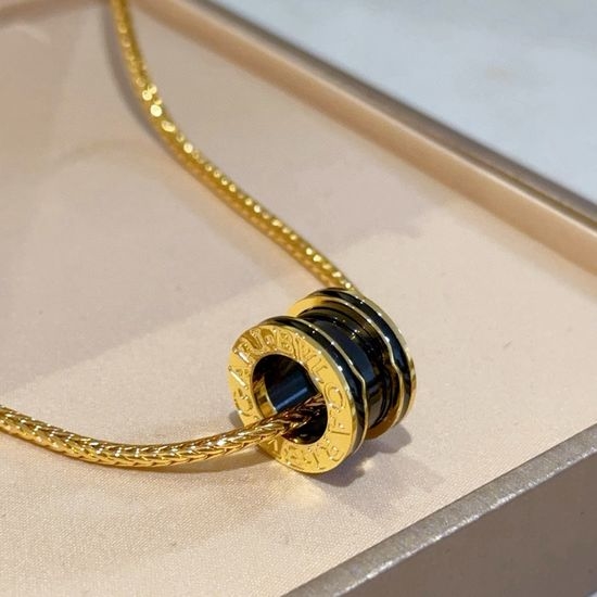 Bvlgari Fan Shape Pendant Necklace