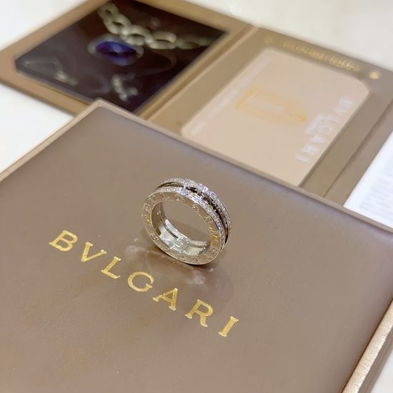 Bvlgari Platinum Diamond Ring