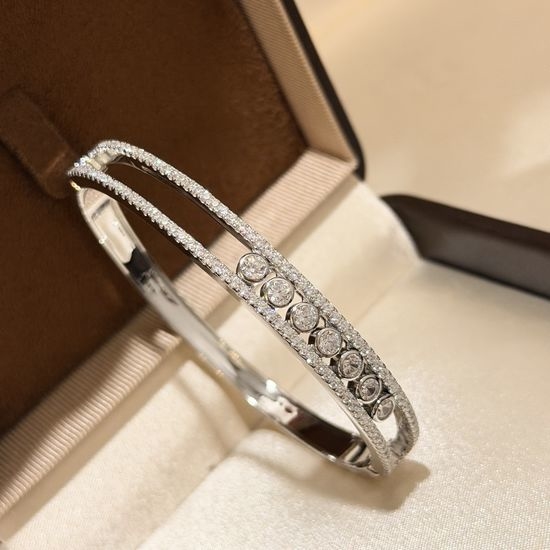 Messika Seven Moving Diamond 925 Silver Bangle
