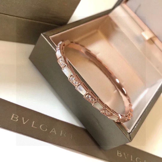 Bvlgari Natural Shell Snake Shape Bracelet