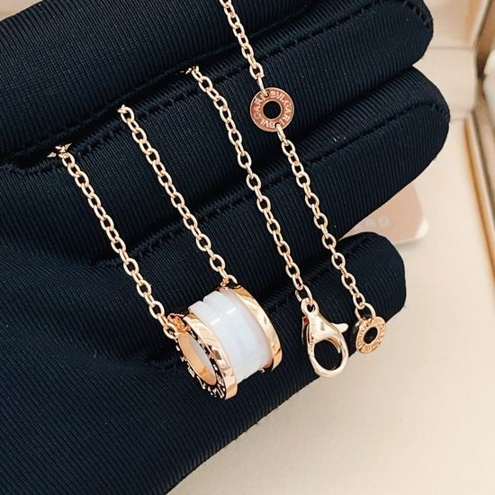 Bvlgari Rose Gold Spring Ceramic Necklace