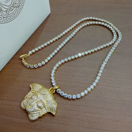 Versace Vintage Medusa Pendant Necklace