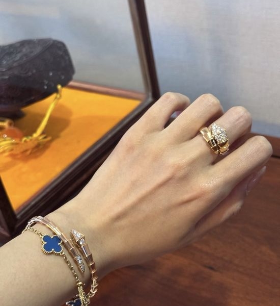 Bvlgari Layered Snake Design Jewelry