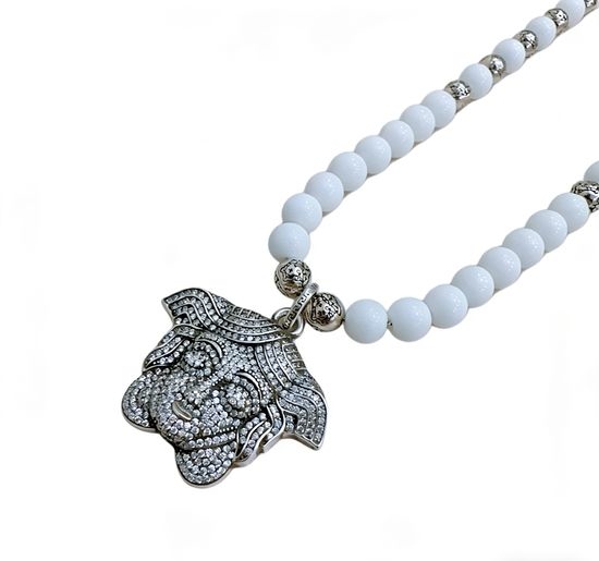 Versace Vintage Agate Statement Necklace