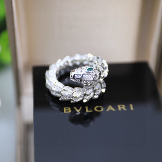 Bvlgari Snake Shape Diamond Ring