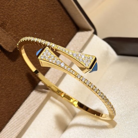 Bvlgari Turquoise Row Diamond Eternity Bangle