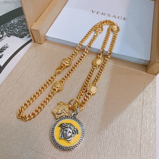 Versace Vintage Style Retro Necklace Versatile Daily Wear