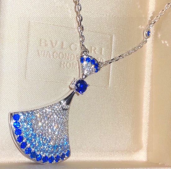 Bvlgari Sapphire Pendant Necklace Premium Jewelry
