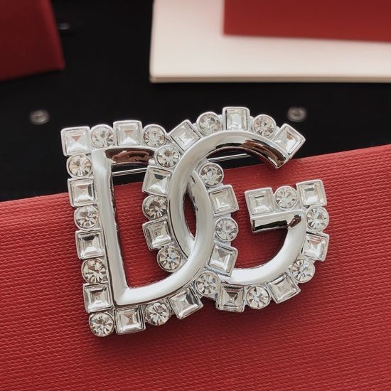 Dolce & Gabbana Square Rhinestone Decorative Brooch