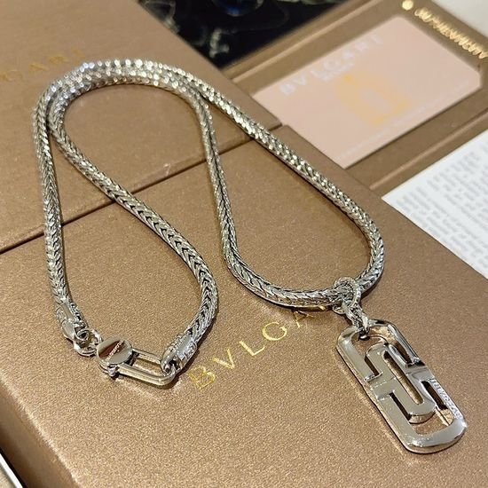 Bvlgari Classic Paperclip Style Necklace