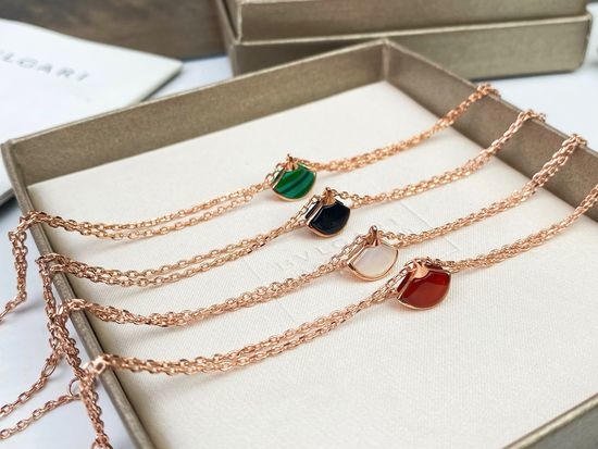 Bvlgari Fan Shape Natural Stone Bracelet