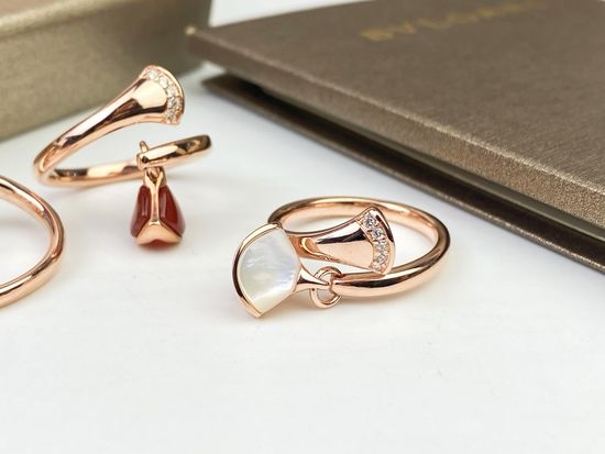 Bvlgari Natural Gemstone Adjustable Ring