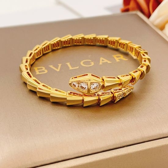 Bvlgari Gold Snake Bone Bracelet