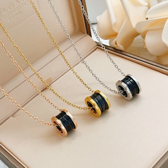 Bvlgari Three-color Black Ceramic Necklace