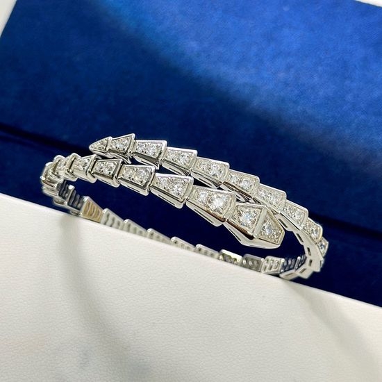 Bvlgari Full Diamond Snake Bangle