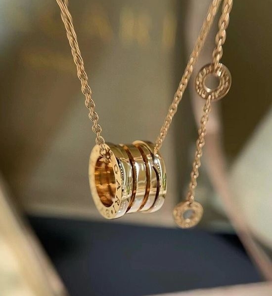 Bvlgari Large Plain Spring Pendant Necklace