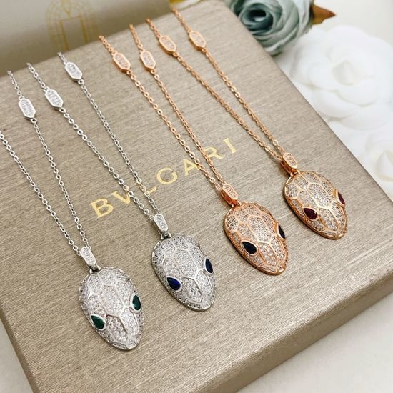Bvlgari Gemstone Eye Pendant Necklace